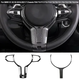 Acessórios interiores capa de volante dianteiro guarnição apto para bmw f22 f23 f30 f31 f34 f32 f33 f10 f15 x5 f16 x6 2024-2024 abs fibra de carbono