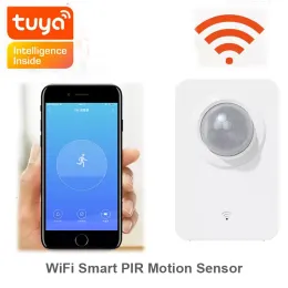 탐지기 Wi -Fi 스마트 PIR 모션 센서 알람 Tuya Smart Life App 원격 제어 USB 전원 알람 스마트 홈 탐지기 보안 시스템