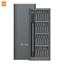 コントロールXiaomi Mijia Wihaドライバー24 in 1 Precision Kit 60HRC磁気ビットXiomi Home Kit Repair Tools for Smart Home用