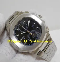 New Men039s Watch Black Dial 5990 1a 5990 Travel Time Chronograph Stainless Steel 40 5mm Quartz Movement Bracelet Men039s Wa2694621