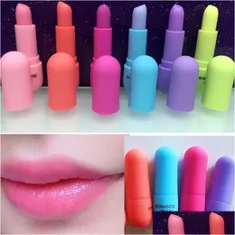 Lippenstift, langanhaltender Stimmungslippenstift, 24 Stunden feuchtigkeitsspendend, wasserdicht, Farbwechsel-Lippenstifte, modisches Lippen-Make-up, 6 Farben, Tropfenlieferung, Dh3Br