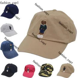 Designer Hat bucket hat Ball Caps Classic Polo Baseball Cap Blue And Green Stripe Sweater Bear Embroidery Outdoor Hat New With Tag For Wholesale Beanie Casquette 583