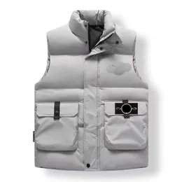 Designerkläder av högsta kvalitet Män Waistcoat Down Jacket Winter Warm Women's Vest Stone Waitcoat Heater High-End Coagulation