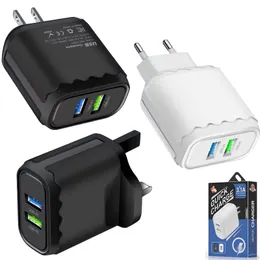 Dual USB Wall charger phone charger 2.1A portable and durable power adapter For iphone Samsung Smart phone