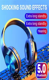T5 Wireless Sports Bluetooth 50 Hörlurar Fällbara rubriker Stereo HiFi Noise Refering Earphone Headset med MIC6928093
