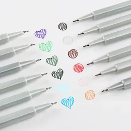 علامات 10pcs/1Set DIY Pen Chalk Pen لألبومات Scrapbook Pen Matercolor Gel Pen for White/Kraft Board Marker Abser for Wedding Photo Album