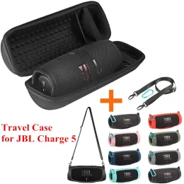 Speakers Newest Hard Eva Travel Bags Carry Storage Box + Soft Silicone Case for Charge 5 Bluetooth Speaker for Charge5 Case