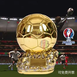 Football Competition Creative Home Decoration Ball European Gold Plated Resin Trophy