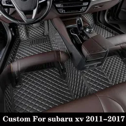 Tappeti per pavimenti tappeti tappetini per auto personalizzati per subaru xv 2012 2012 2014 2014 2015 2017 2017 cuscinetti in pelle non slitta
