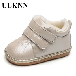 Ao ar livre ulknn bebê primeiros caminhantes sapatos de algodão para meninos inverno fundo macio da criança meninas 123 anos de idade pequenas botas de neve das crianças 2021