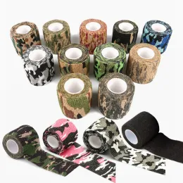 Lama Nastro adesivo per benda Adesivo per tatuaggio Copertura impugnatura coesiva Camo Camouflage Elastico 12 rotoli 50mm per Tat2 Hine Supply