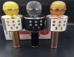 DHL WS858 Professional Bluetooth Wireless Microphone Speaker Handheld Microphone Karaoke Music Player Singing Recorder KTV MI4301378