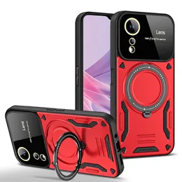 Telefonfodral för Oppo Reno 11 Realme 12 11 C67 C55 C53 A98 A58 A78 A79 A17 A77 A57 4G 5G Ring Magsafe Chockproof Case