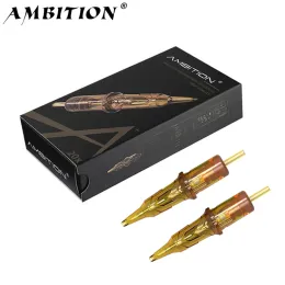 Needles Ambition Glory Tattoo Cartridge Needles Rs Round Shader 0,35 mm 0,3mm 3RS 20st SMP Semipermanent för färgpaket och skugga