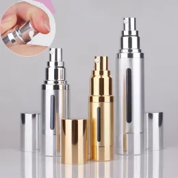 15ml 30ml 50ml gold silver Refinement airless vacuum pump lotion bottles used for Cosmetic packing fast shipping F2017818 LL