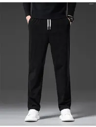 Мужские брюки 8XL размера плюс, мужские вельветовые повседневные свободные прямые брюки с эластичной резинкой на талии, большие весенне-осень-зимние мужские умные брюки