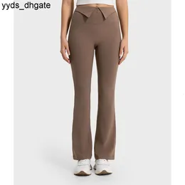 lu lu lu align pant yoga womens leggings屋外ジョギングホームハイウエストとベルベットスポーツフレアパンツタイツ女性服スポーツウェアレモンワークアウトGry ll