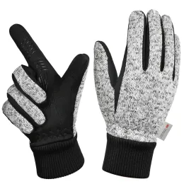 Luvas MOREOK Inverno 20 ° F 3M Thinsulate Luvas quentes Ciclismo Esportes ao ar livre Correndo Motocicleta Ski Touch Screen Antiderrapante Wearre Luvas