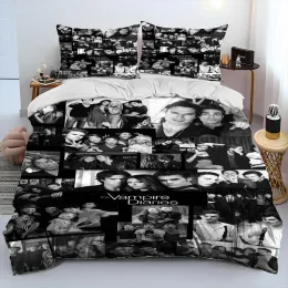 sets The Vampire Diaries Comforter Bedding Set,Duvet Cover Bed Set Quilt Cover Pillowcase,King Queen Size Bedding Set for Adult Child
