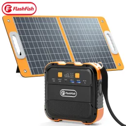 Solar 120W Portable Solar Power Station Set 26400mAh With 60W Foldable Solar Panel Solar Charger Power Bank Station For Camping Power