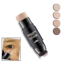 Foundation Mixiu Double Skin Fit Foundation Stick mit Pinsel Soft Blending Moisturizing Concealer Duo Ering Face Makeup Drop Lieferung DHS6J