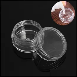 Storage Bottles & Jars 5Ml Clear Plastic Cosmetic Sample Container 5G Jar Pot Small Empty Cam Travel Eyeshadow Face Cream Lip Balm L 1 Dhet0
