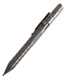 EDC Outdoor Camping Survival Tactical Self Defense Bolt Action Pen Titanium Glass Breaker LED LED LASHLIGHT Pen3869571
