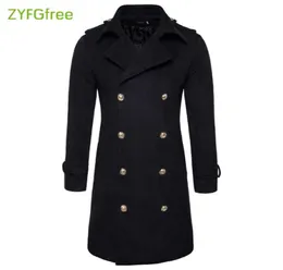 Long Design Men Coats And Jackets S2XL Oversized Tall Big Green Woolen Coat Germany Army Navy Pea 87 Men039s Wool Blends3346835