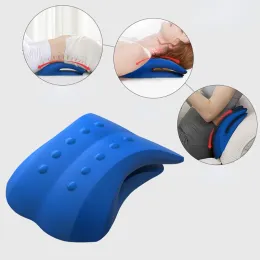 リラクゼーションメモリフォームバックトラクションクッション腰椎オフィスけいれんのためのサポート下腰痛ストレッチャーデッキリリーフヘルニアディスク枕