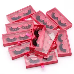 Other Health Beauty Items 8D Mink Lashes 25Mm Fluffy Dramatic False Eyelashes 100% Real Hair Eye Wispy Long Thick Fl Volume Strip L Dh52J