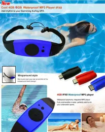 Игрок 003 4GB/8 ГБ водонепроницаемый IPX8 Diving Supming Surfing Mp3 Mypel