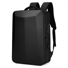 Backpack 17.3''Laptop For Men High Quality Bag Commuting Business Work Hard Shell Computer Plastic Waterproof