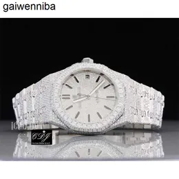 Часы Audemar Piquet Vvs с бриллиантами из муассанита на заказ Iced Out Watch Роскошные часы с бриллиантами для мужчин Часы в стиле хип-хоп Ювелирные изделия Cdj8471