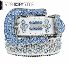 High quality belt rhinestone bling MICHAEL woman mens designer belts KOR birthday gift HANDBAGS cintura uomo blue blue white color8745460