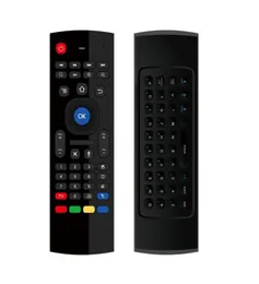 MX3 Voice Air Mouse atualizado 24G sem fio QWERT teclado controle remoto para Android Smart Tv Box Tablet PC Projector Game xBox6415697