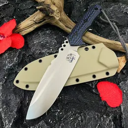 High Quality A2284 Strong Straight Knife VG10 Satin/Stone Wash Drop Point Blade Full Tang G10 Handle Outdoor Survival Tactical Knives with Kydex
