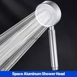 Bathroom Shower Heads High-end Large Aluminum Exquisite Head High Pressure Water Saving With Hose Base Rainfall Accessories Sets YQ240228
