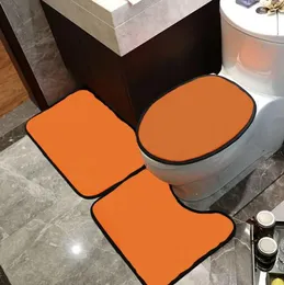 Csual Lettera Tappetino copriwater Tappetini per la casa Set da 3 pezzi Tappetino assorbente per porta del bagno Tappeto da bagno