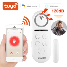 Detector Tuya WiFi Door sensor Buildin buzzle wireless Magnetic window detector Magnet switch open alarm smart life App Alexa Google