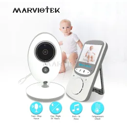 Kamera Niania Elektroniczna Bebek Monitörü 2.4 Cal LCD 2 Yolu Audio Wideo Niania Muzeki Domofon Bezprzewodowy Aparat Dla Dzieci Dzieci W