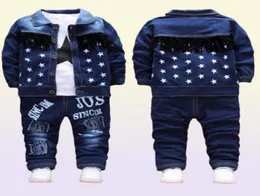 Children Baby Boys Clothes Fashion Denim Jacket Top Pants 3Pcssets Infant Kids Casual Clothing Winter Toddler Tracksuits LJ2008315418772