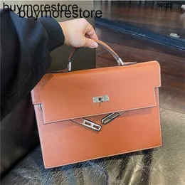 Men Business Briefcase Keliy Genuine Leather Handswen pure Handswen Leather Large capacity for women 2023 fashionable and versatile high-end fashion commuting