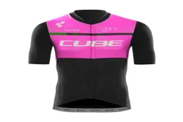 رجال ركوب الدراجات جيرسي الصيف Cube Cycle Cycle Cycle Cycle Cycle Sleeves Shorts Racing Bike Clothing Mtb Bicycle Sirt Tops OU2487785