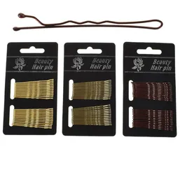 24 pzcard Fermaglio per capelli Forcelle per donna Forcina per ragazze Ricci ondulati Grip per acconciatura Forcine per donna Bobby Pins Accessori per capelli per lo styling4245932