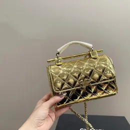 Designer Bag dioee Bag Luxury cc Star Purse Mirrored Leather Double Chain Bag Luxury Crossbody Bag cc Backpack 24C Star Chain Shoulder Bag with gold and silver clutch