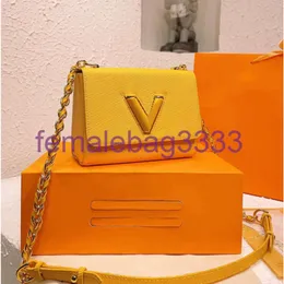 Klasik Kadın Ağız Torbası Omuz Torbaları Twist Bag Tasarımcı Lüks Çantalar Zincir Crossbody Crossbody Omuz Çantası Lady Purse Cüzdan Genişliği Dokuma Zincir Çantası