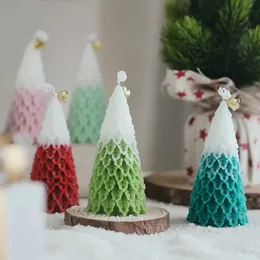 Candles Handmade Christmas Tree Holiday Scented Candles Scene Decoration Shooting Props Soy Wax Aromatherapy Incense Candle