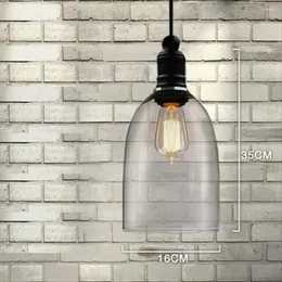Pendant Lamps 60W Edison Vintage Lamp Glass Lampshade In Retro Loft Style Industrial Lighting