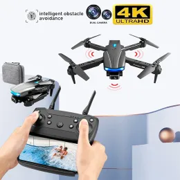 Drönare S85 Pro Drone 4K med profesional HD -dubbla kamera FPV Drone Infraröd hinder Undvikande Höjd Håll en nyckel Retur Quadcopter Toy