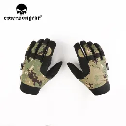 장갑 Emersongear Tactical Gloves 경량 위장 완전한 손가락 의무 군용 전투 장갑 장갑 사이클링 에어 소프트